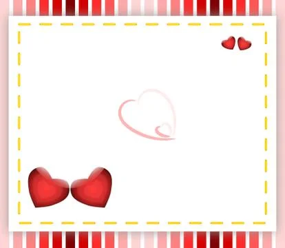 Valentine Hearts Background Stock Illustration