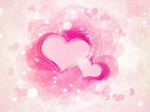 Valentine hearts background Stock-Illustration