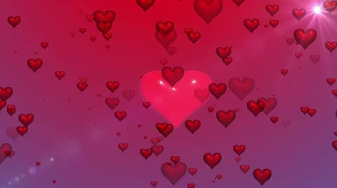 Valentine Hearts Stock Footage 21244361