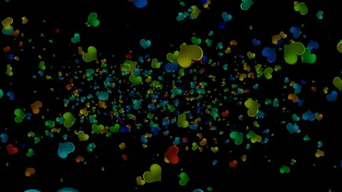 Valentine Hearts Stock Footage 122818579