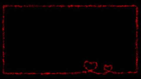 Valentine hearts frame loop copy space background 動画素材 229765098