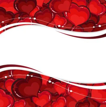 Valentine hearts Stock Illustration