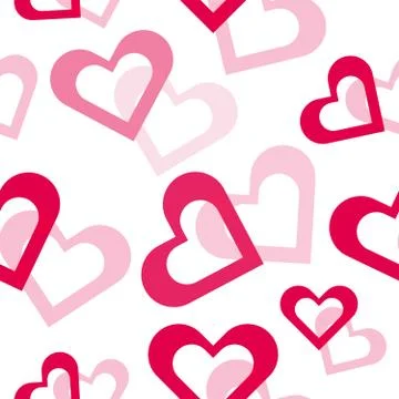 Valentine hearts Stock Illustration