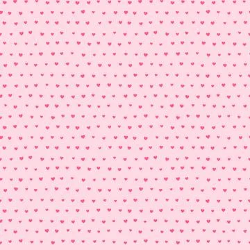 Valentine hearts seamless pattern, small hearts on soft pink Stock Illustration