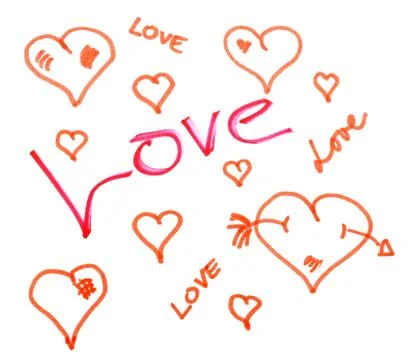 Valentine message 库存照片