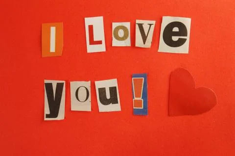 Valentine message Stock Photos