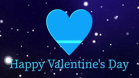 Valentine message text animation motion graphics Stock Footage 163864555
