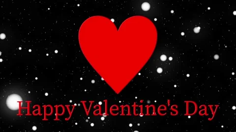 Valentine message text animation motion graphics Stock-Footage 163864623
