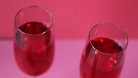 Valentine Mocktails Stock Footage 232230903
