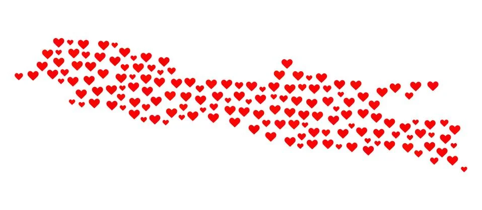 Valentine Mosaic Map of Java Island Ilustración de archivo
