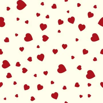 Valentine pattern. Seamless texture with hearts. Stock Illustration