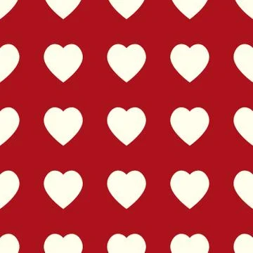Valentine pattern. Seamless texture with hearts. Stock Illustration