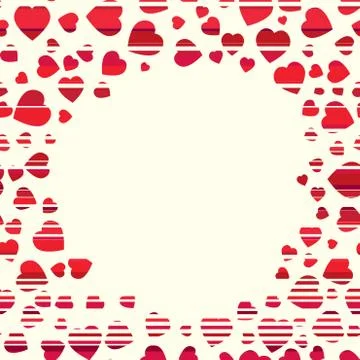 Valentine pattern. Seamless texture with hearts. Stock Illustration