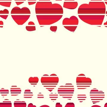 Valentine pattern. Seamless texture with hearts. Stock Illustration
