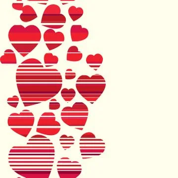 Valentine pattern. Seamless texture with hearts. Stock Illustration