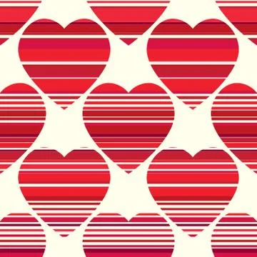 Valentine pattern. Seamless texture with hearts. Stock Illustration