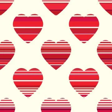 Valentine pattern. Seamless texture with hearts. Stock Illustration