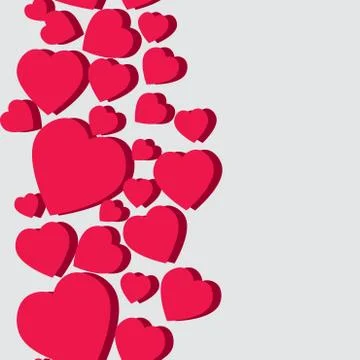 Valentine pattern. Seamless texture with hearts. Stock Illustration