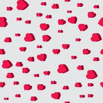 Valentine pattern. Seamless texture with hearts. Stock Illustration