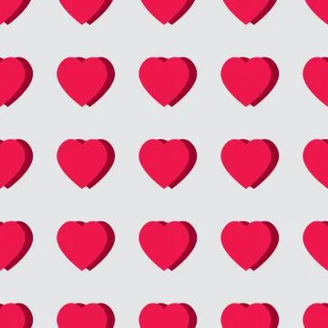 Valentine pattern. Seamless texture with hearts. Stock Illustration