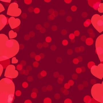 Valentine pattern. Seamless texture with hearts. Illustrazione stock