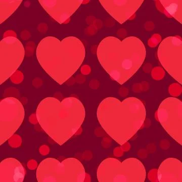 Valentine pattern. Seamless texture with hearts. Stock Illustration