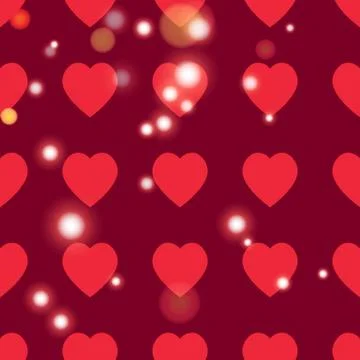 Valentine pattern. Seamless texture with hearts. Stock Illustration
