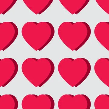 Valentine pattern. Seamless texture with hearts. Stock Illustration