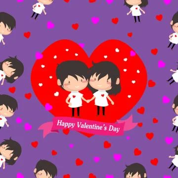 Valentine pattern17 Stock Illustration