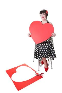 Valentine pinup Stock Photos