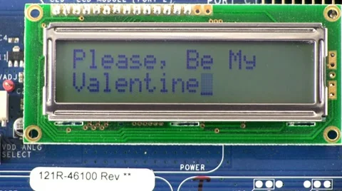 Valentine plea texting style message Stock Footage 10592394