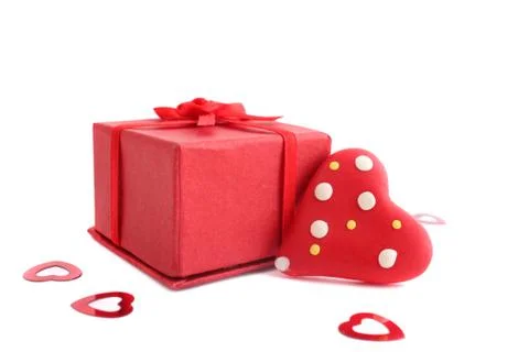 Valentine present Stock Photos