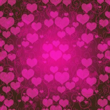 Valentine purple frame Stock Illustration