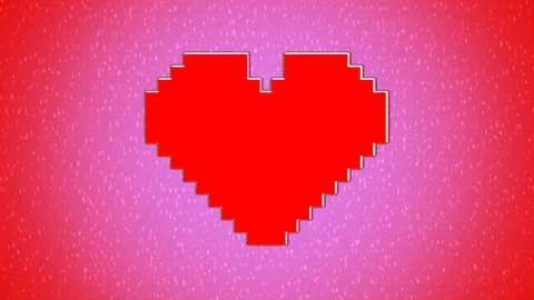 Valentine Red Hearth On Pink Background Stock Footage 85110095