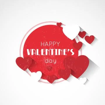 Valentine retro background Stock Illustration