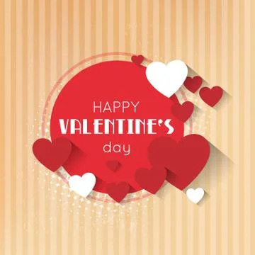 Valentine retro background Stock Illustration