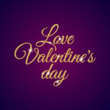 Valentine s Day text Illustrazione stock