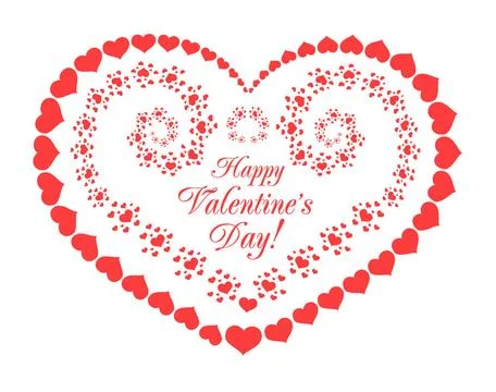 Valentine s day vector background with hearts Valentine s day vector backg... 写真素材
