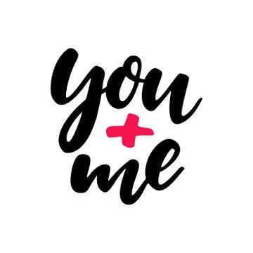 Valentine s Day vector lettering . Isolated handwriting calligraphy love Stock Illustration
