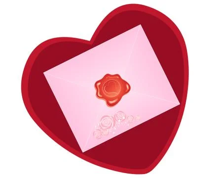 Valentine seal Stock Illustration