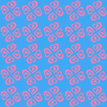 Valentine Seamless Hearts Pattern. Vector eps10 Stock Illustration