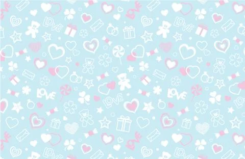 Valentine seamless pattern 스톡 일러스트