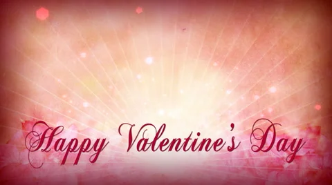 Valentine Sparkles Title Stock Footage 50669480