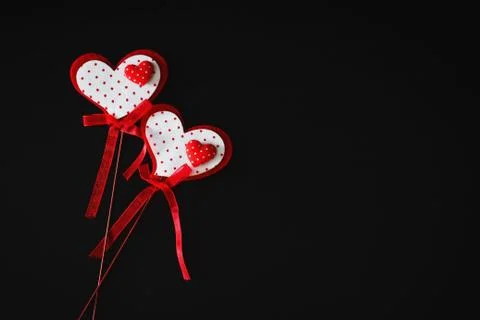 Valentine on a stick Stock Photos