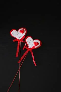 Valentine on a stick Stock Photos