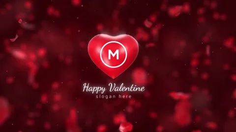 Valentine Sweet Logo Reveal After Effects素材