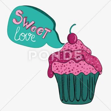 Valentine sweet love Stock Illustration