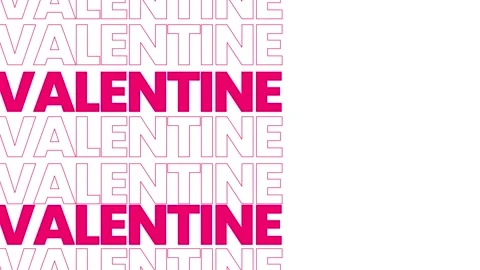 Valentine text animation Stock Footage 260509536