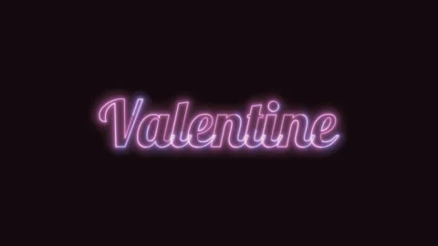 Valentine Text Seamless Loop 4K Stock Footage 311303962