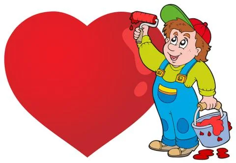 Valentine theme image - illustration. Stock Illustration